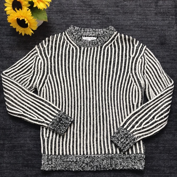 Elizabeth and James Striped Crew Neck Sweater - Picture 2 of 5